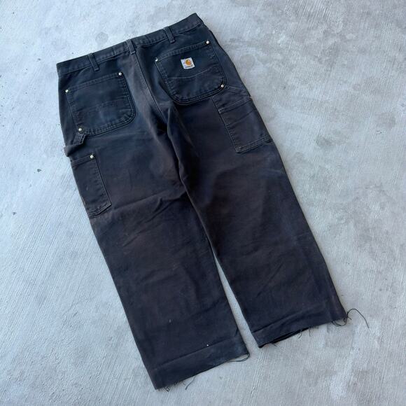 Carhartt black double knee work wear carpenter pants - Picture 4 of 7